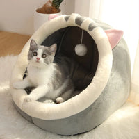 Cozy Cartoon Cave Pet Bed™